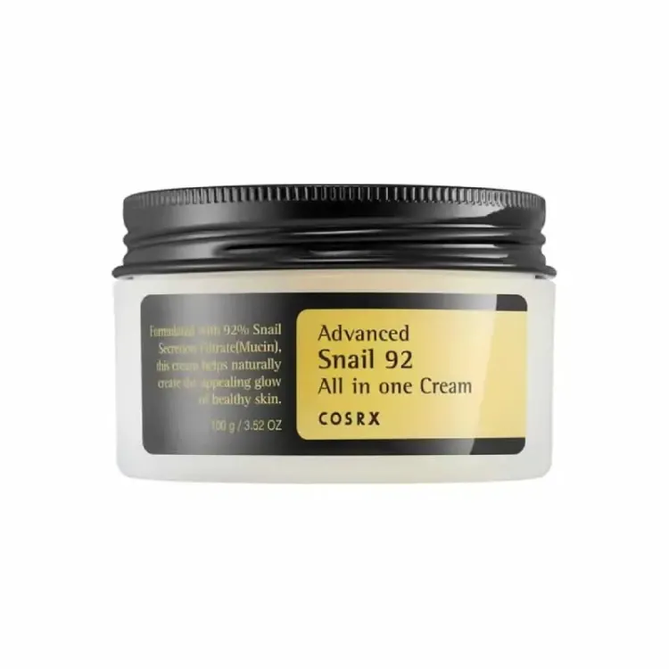 کرم مرطوب‌کننده و آبرسان کاسه‌ای موسین 92 درصد حلزون کوزارکس (Cosrx Snail 92 All In One Cream)_